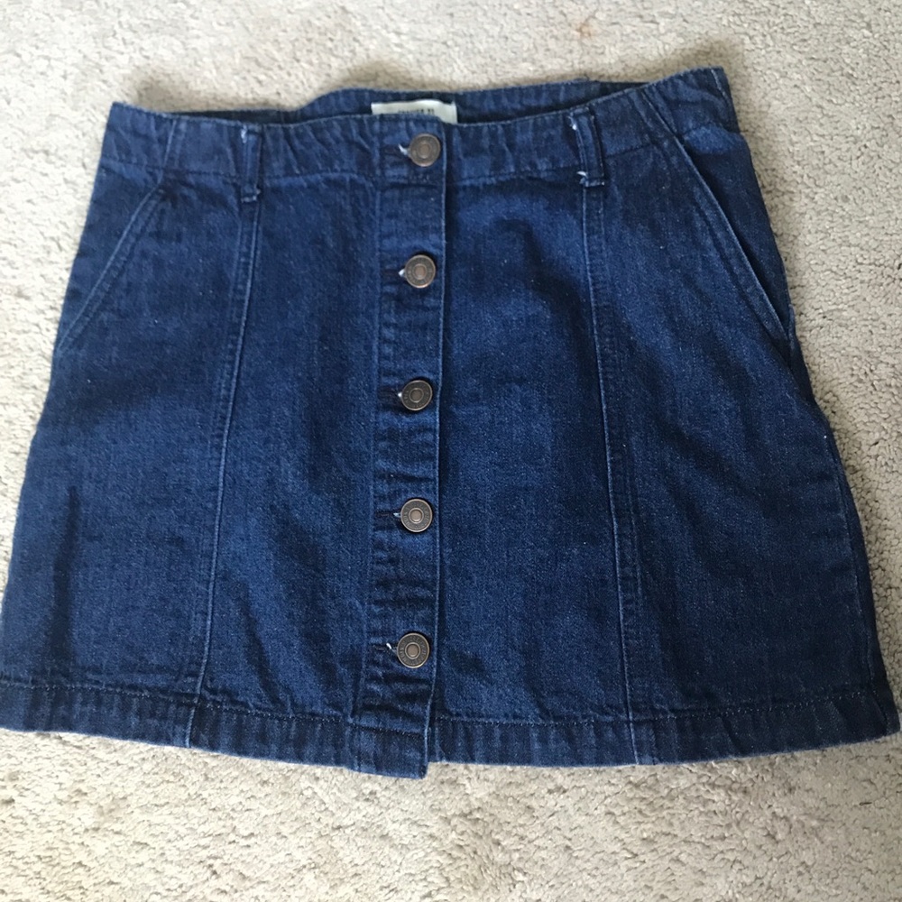 Jean mini skirt